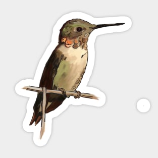 Hummingbird Attention Span Sticker